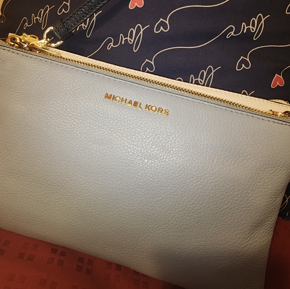 Michael Kors Jet Set double zip leather crossbody